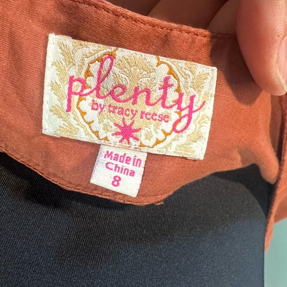 Floral Embroidered A-Line Skirt in Orange and White Size 8 🧚‍♀️ - Picture 4 of 4